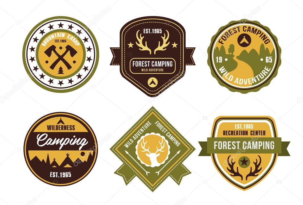 Wilderness and nature exploration logos