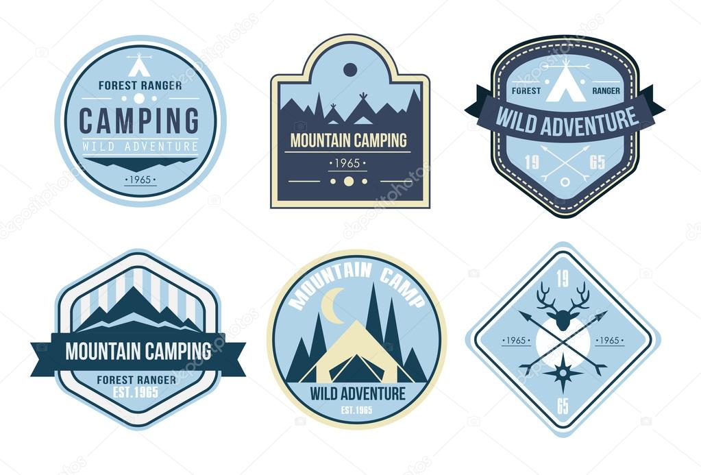 Wilderness and nature exploration logos