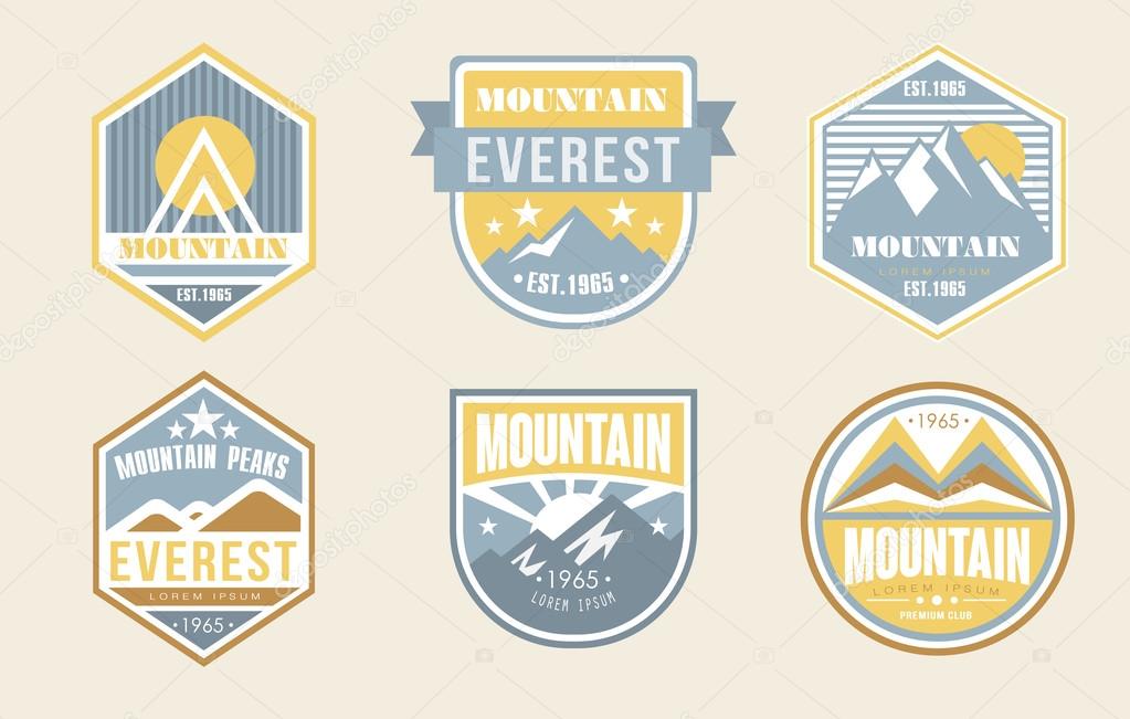 Wilderness and nature exploration logos
