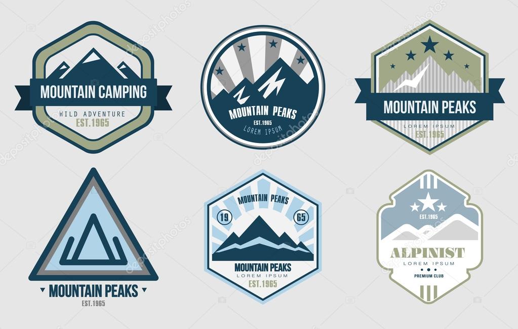 Wilderness and nature exploration logos