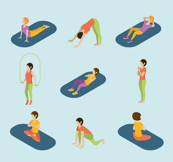 Fitness Icons set — Stok Vektör