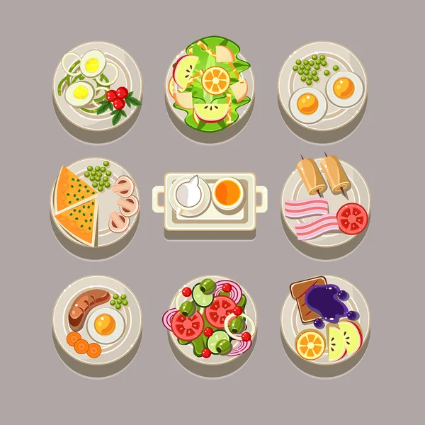 Set of food products — Wektor stockowy