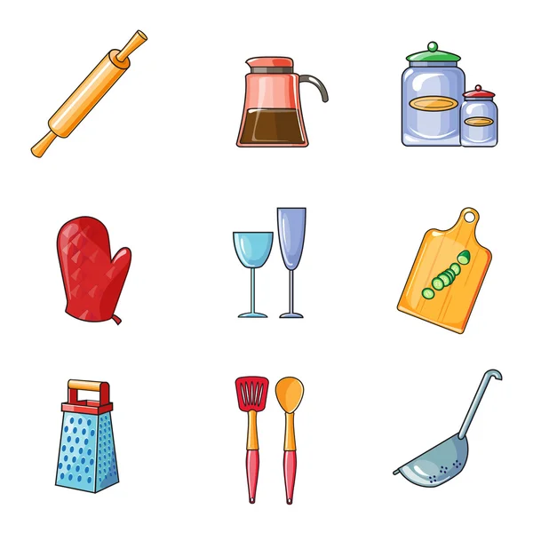 Set de iconos de cocina — Vector de stock