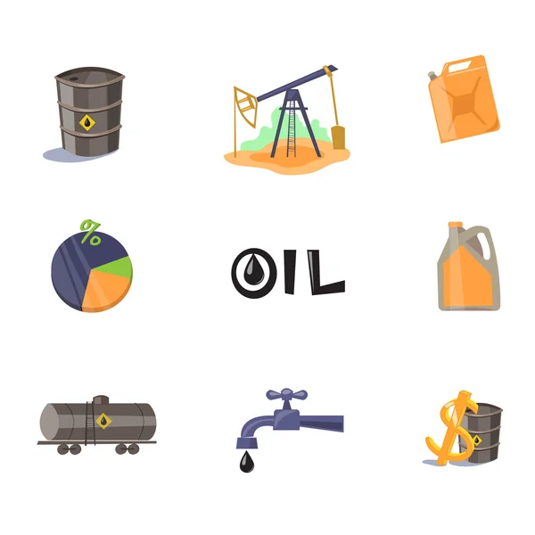 Industria petrolera gasolina — Archivo Imágenes Vectoriales