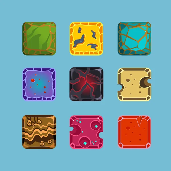 Cubo de juego multicolor — Vector de stock