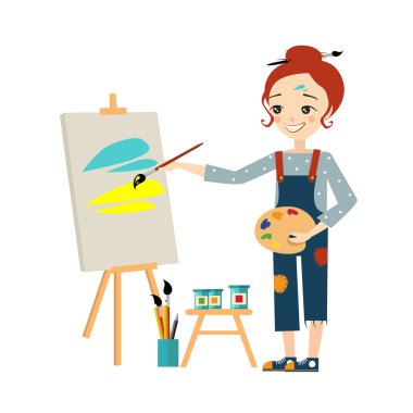 Beautiful Artist Woman