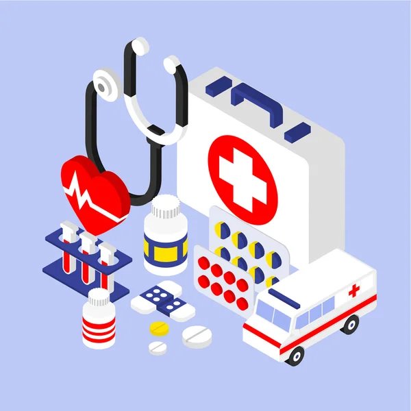 Concept icons for medicine — Stockvector