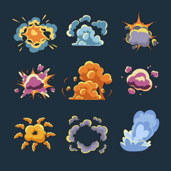 Карикатурный комический взрыв
