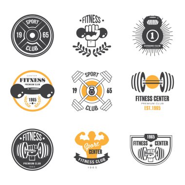 Spor ve Fitness Logo Şablonlar,