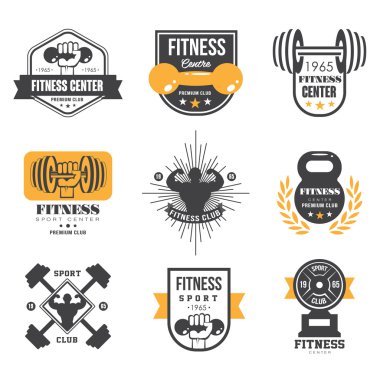 Spor ve Fitness Logo Şablonlar,