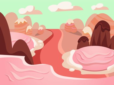 Şeker Diyarı vektör