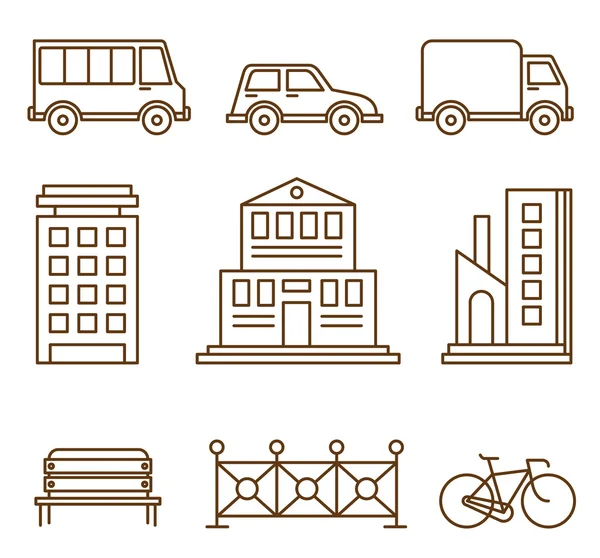 Elementi di design per la città — Vettoriale Stock