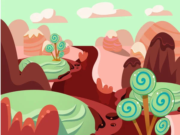 Candy Land Vector — Stockvector