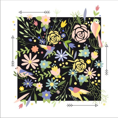 çiçek arka plan deseni