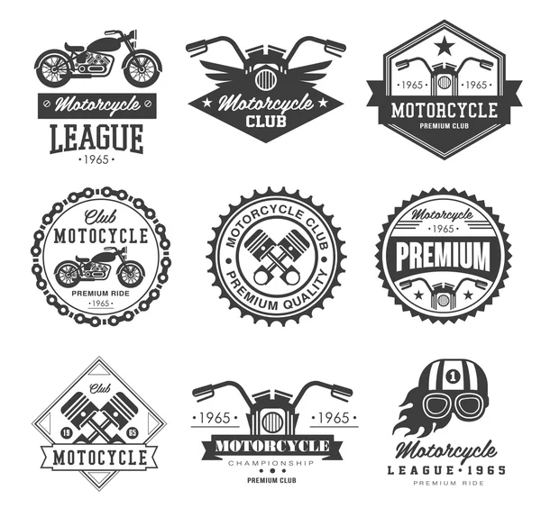 Emblema de motocicleta vintage — Vetor de Stock