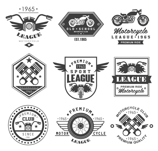 Insignia de motocicleta Vintage — Vector de stock