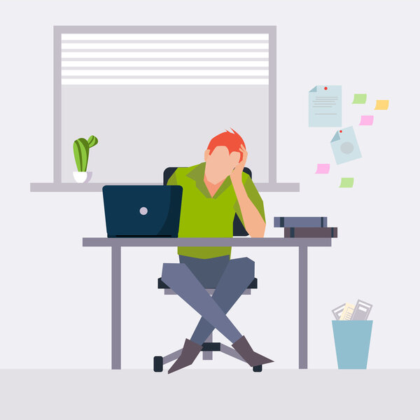 Vector modern flat character design