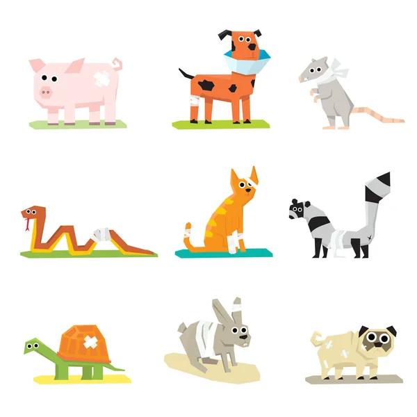 Animaux de compagnie vétérinaire soins de santé animal — Image vectorielle