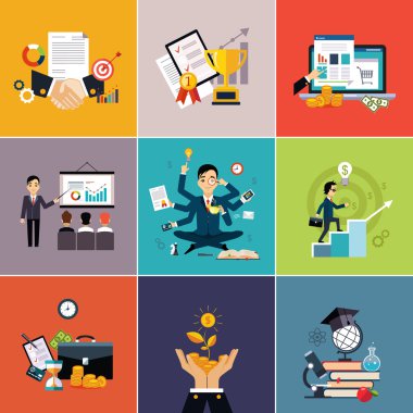 İşadamı pozlar karakterler