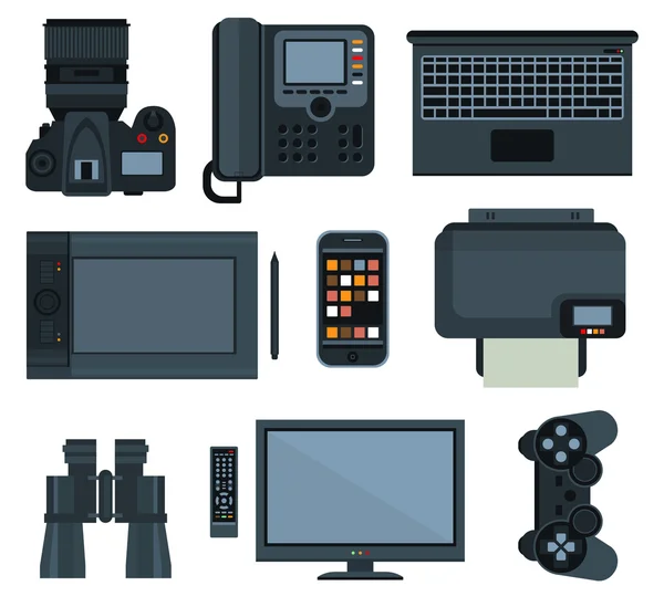 Office equipment .set of vector icon — Stock Vector