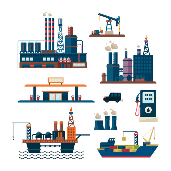 Oil industry business concept