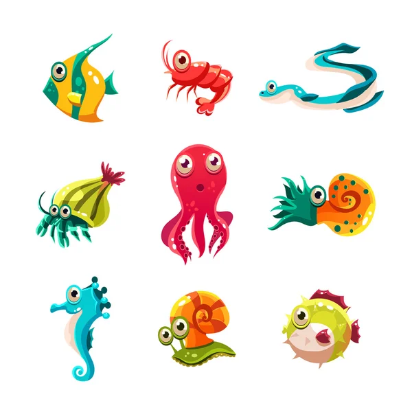 Denizanasi Sualti Hayvan Karikatur Cizimi Vektorler Ve Grafikleri