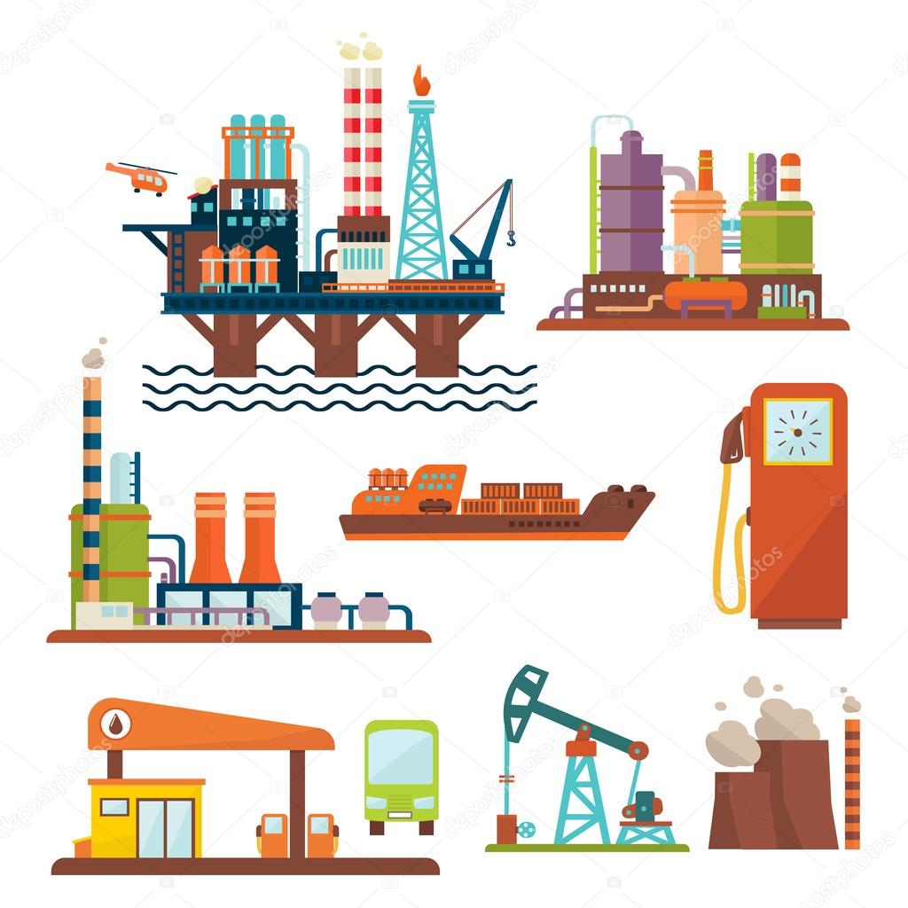 Oil industry business concept