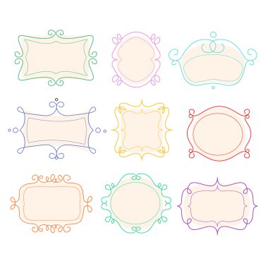 basit ve zarif vintage etiketleri