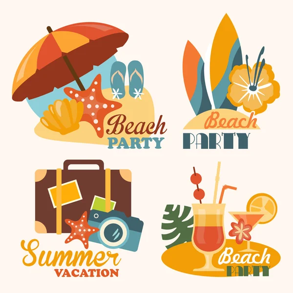 Set Travel and Vacation — Stock Vector