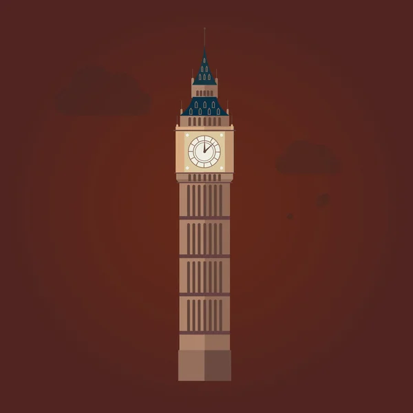 Big ben vektor illustration — Stock vektor