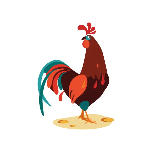 Vector de gallo ilustración — Vector de stock