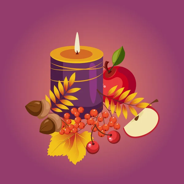 Illustration d'automne de Thanksgiving — Image vectorielle