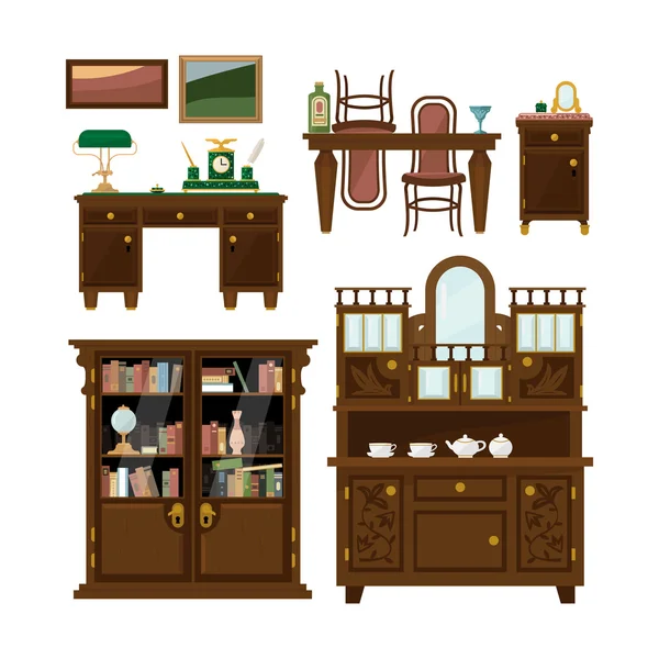 Classic furniture set — Stock Vector