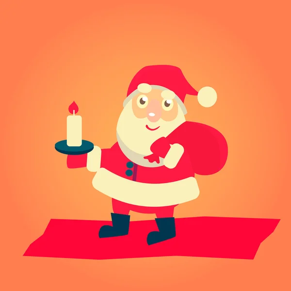 Vector illustratie van de Kerstman — Stockvector