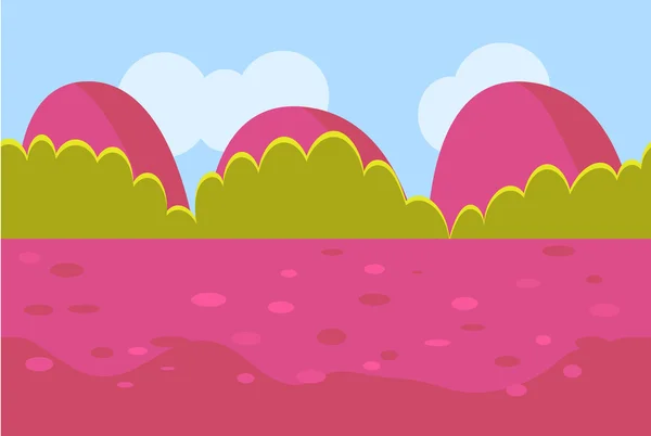 Paisaje fondo de dibujos animados — Vector de stock