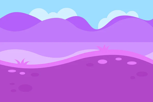 Paisaje sin costura de Grassy Road — Vector de stock