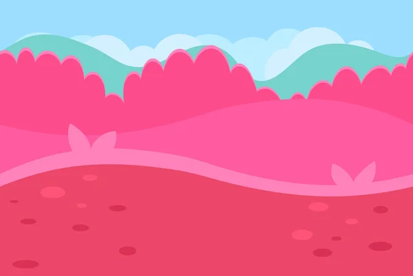 Paisaje sin costura de Grassy Road — Vector de stock