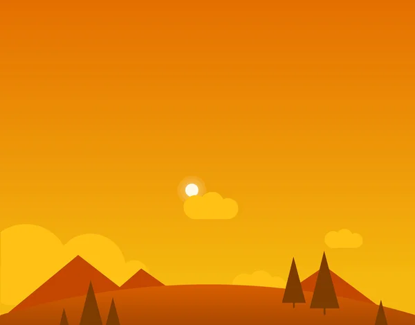 Fondos de pantalla Paisaje del desierto — Vector de stock