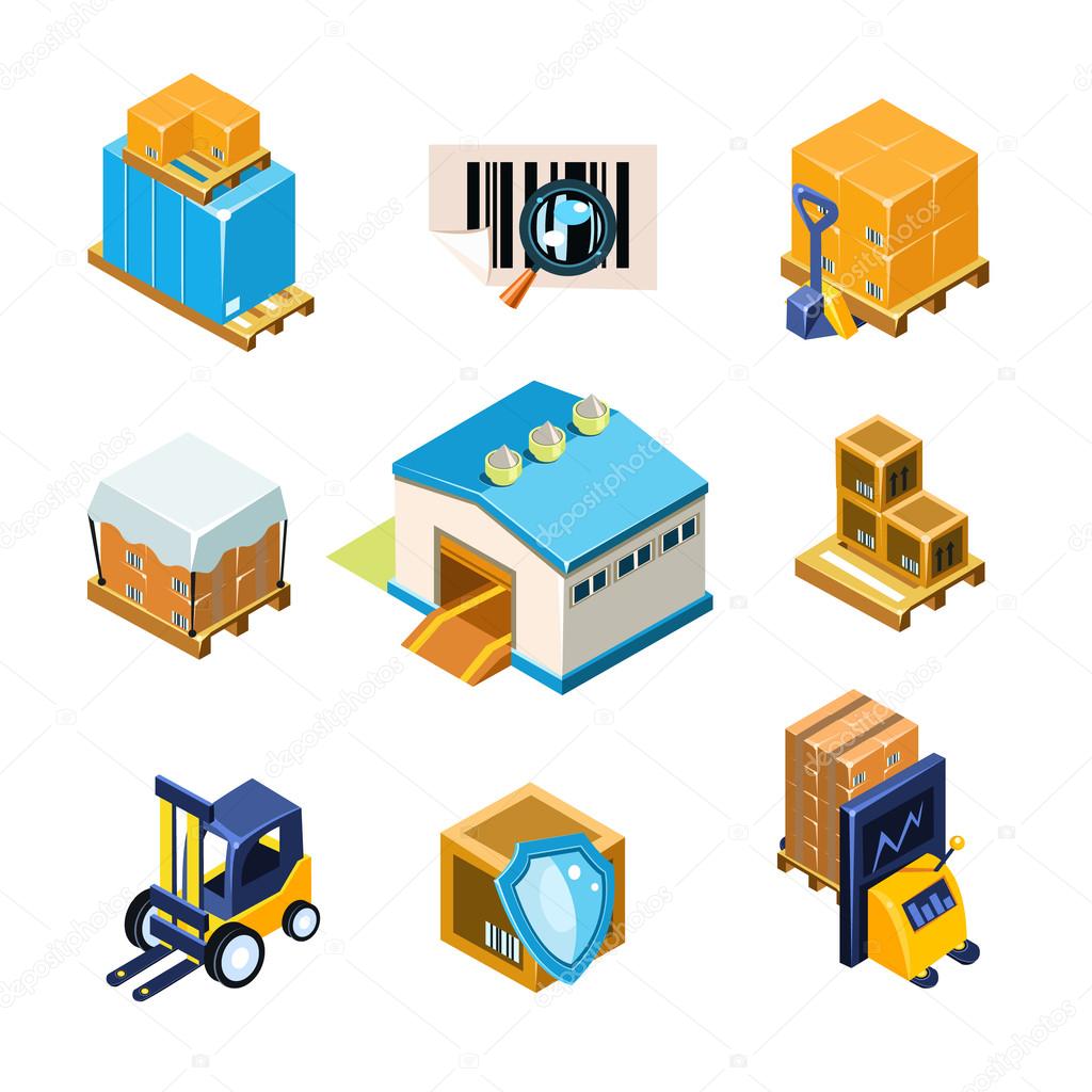 Warehouse and Logistics Equipment Icon