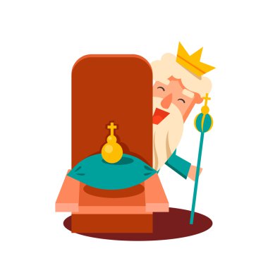 Kral karikatür duygu