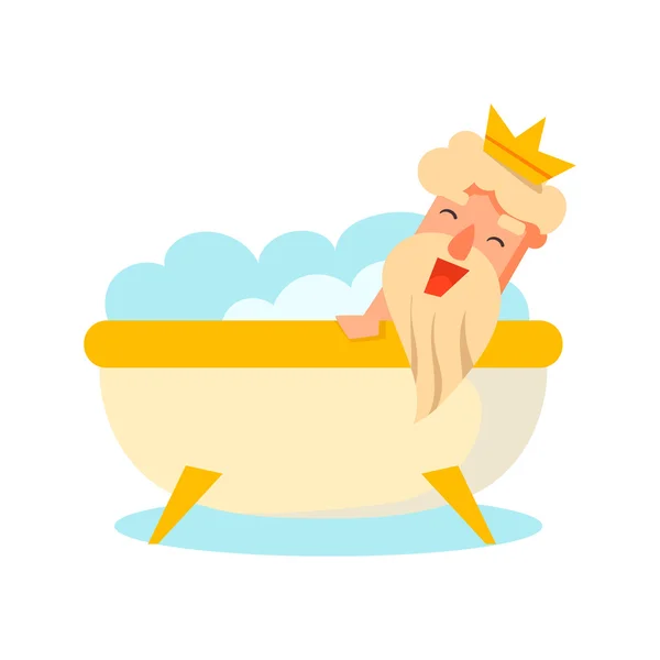 Koning Cartoon emotie — Stockvector