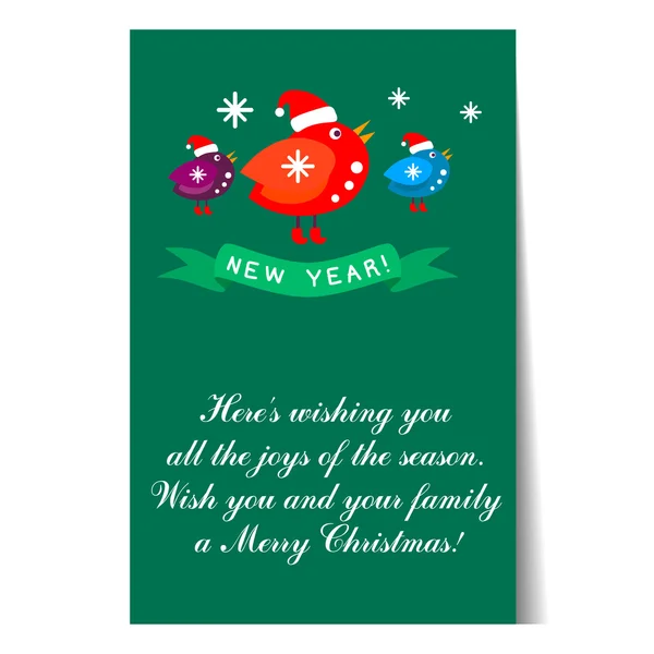 Banner, plantillas de tarjetas de Navidad , — Vector de stock