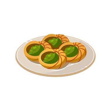 Salyangoz yemek Fransız. Vektör çizim