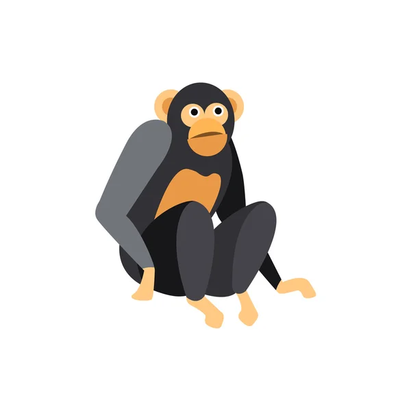 Cute monkey icon, logo — Stock Vector