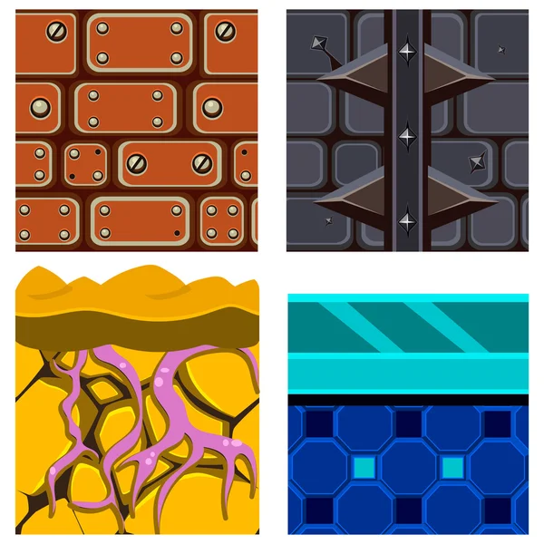 Texturas para ícones de plataformas —  Vetores de Stock