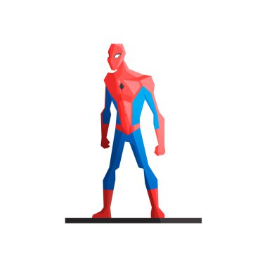 Beyaz arka plan üzerinde süper kahraman