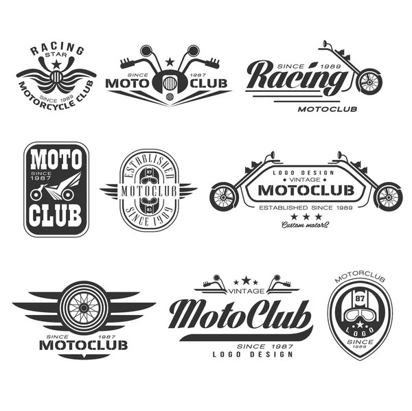 Vintage Motorcycle Labels — Stock Vector