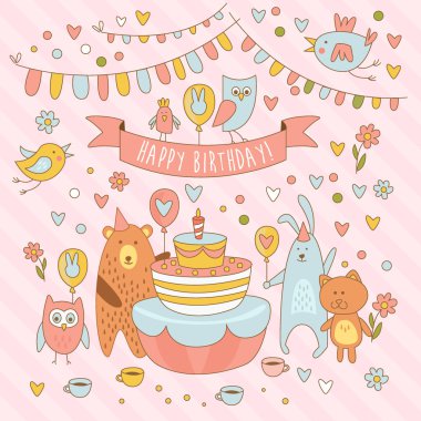 İyi ki doğdun tatil kartı