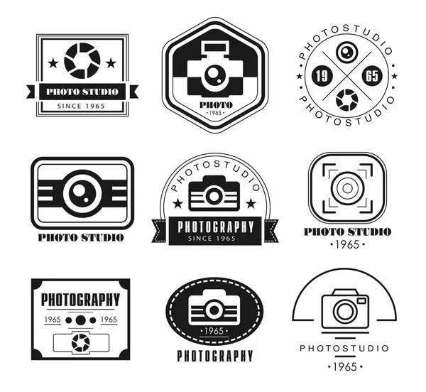 Collection vectorielle de modèles de logo de photographie . — Image vectorielle