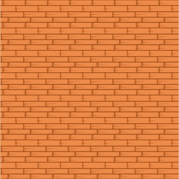 Orange Brick Wall Seamless Vector Illustration — Stock Vector